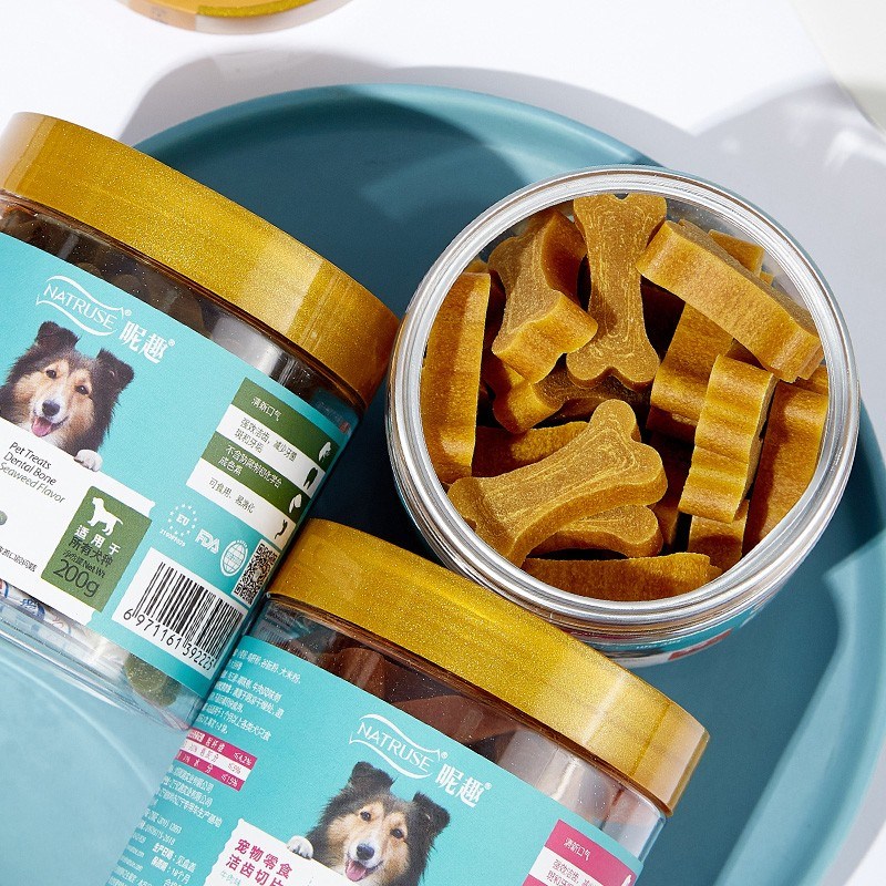 昵趣磨牙棒狗小型犬狗狗零食小奶狗幼犬洁齿棒宠物比熊泰迪小狗