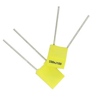 安规电容 334J100 脚距5mm 330nj100 30只校正电容