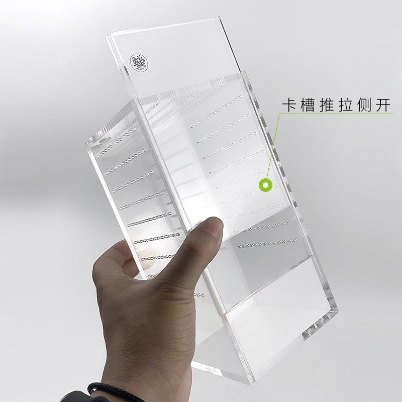 桌面雨林宠物饲养盒树栖捕鸟蛛兰花螳螂姥爷树蛙高款大号亚克力盒