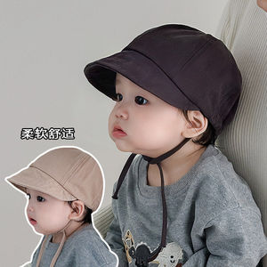婴儿帽子春秋小月龄外出宝宝防晒遮阳帽儿童渔夫帽男孩女童鸭舌帽