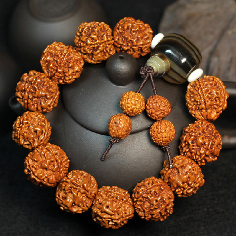 天然木制金刚菩提子手串男女款潮流时尚文玩小礼品风饰品手链佛珠