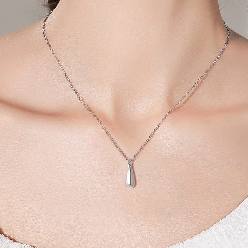 极简高级感小水滴项链锁骨链项链