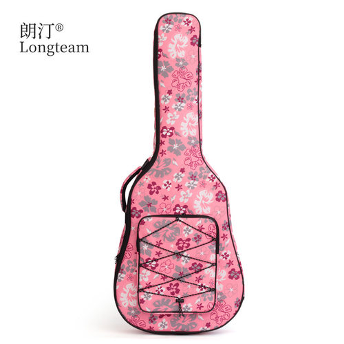 工厂直销双背带10MM厚棉4041寸木吉他包彩色民谣吉他包厂家批发