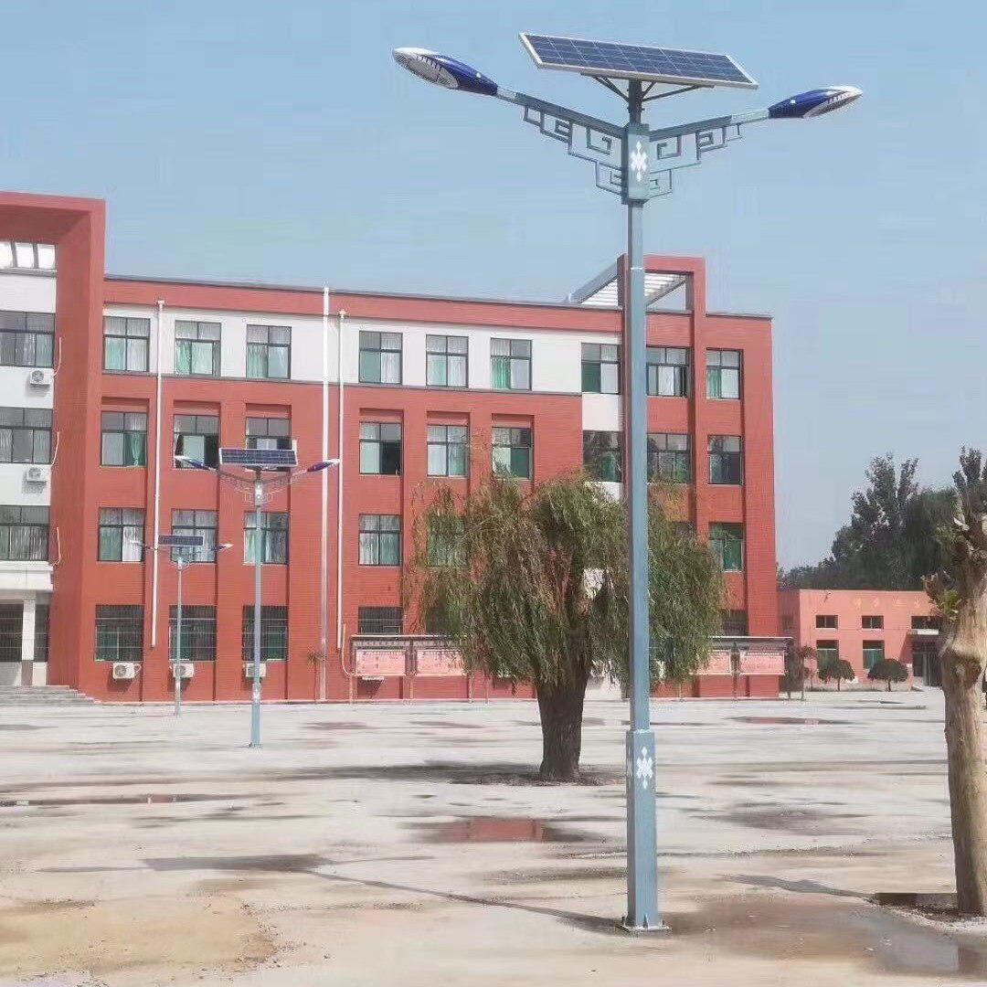 厂家供应太阳能LED路灯 太阳能路灯配件 A字臂6米农村太阳能灯