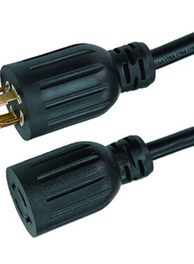 电源锁定延长线黑色125/250V