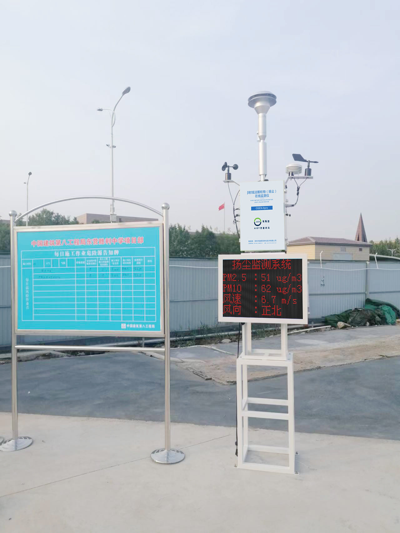 码头贝塔β射线法扬尘噪声监测