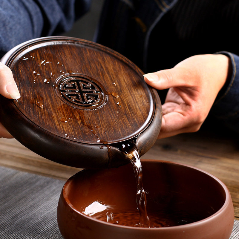 围炉煮茶储水壶承隔热壶托茶台迷你干泡小茶盘重竹茶垫茶道配件
