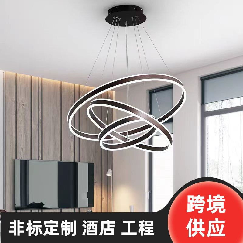 2023年北欧后现代简约轻奢餐厅吧台展厅创意半圆玻璃小吊灯