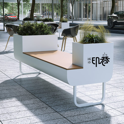 户外座椅花箱花坛市政广场商业街室外隔断围栏花槽造型坐凳卡座