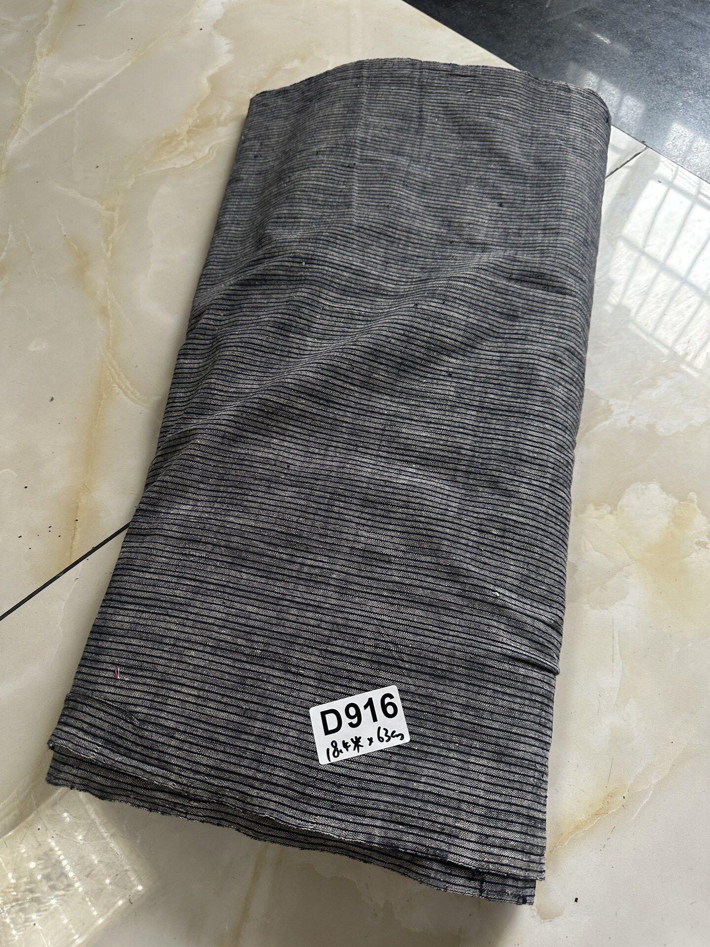老土布手工织布老物件灰色条纹5米宽63厘米茶席布服装布拼布