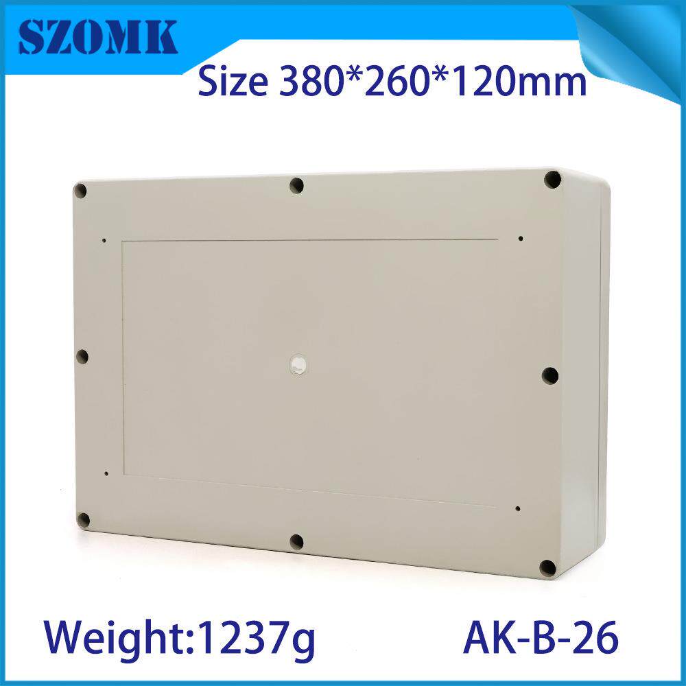 电源安防工程塑料防水盒B26/电子塑料外壳/仪表外壳380*260*120