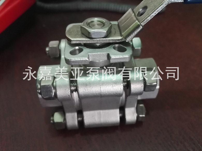 2000WOG气动三片式球阀 气动高压型球阀 Q611F气动球阀