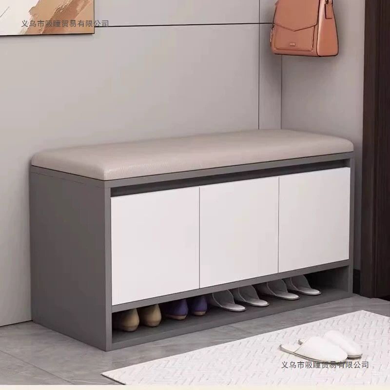换鞋凳门口家用可坐可收纳鞋架入户门轻奢高级感长条进门穿鞋凳子