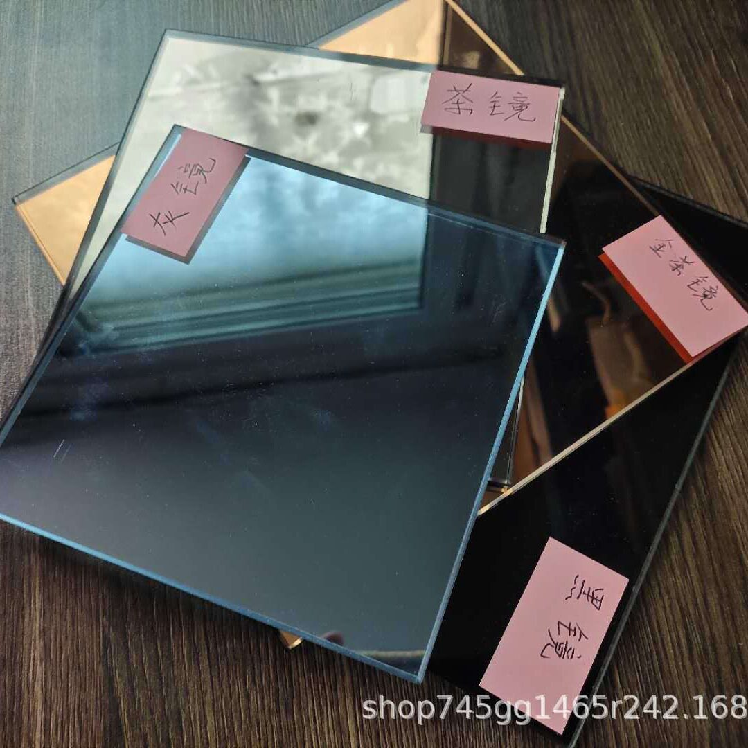 青岛玻璃银镜工厂制作安装5mm浴室银镜可磨边切割制作钢化玻璃