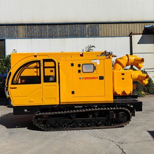 履带式 应急防汛用发电照明一体移动防汛泵 柴油机水泵排涝2000方