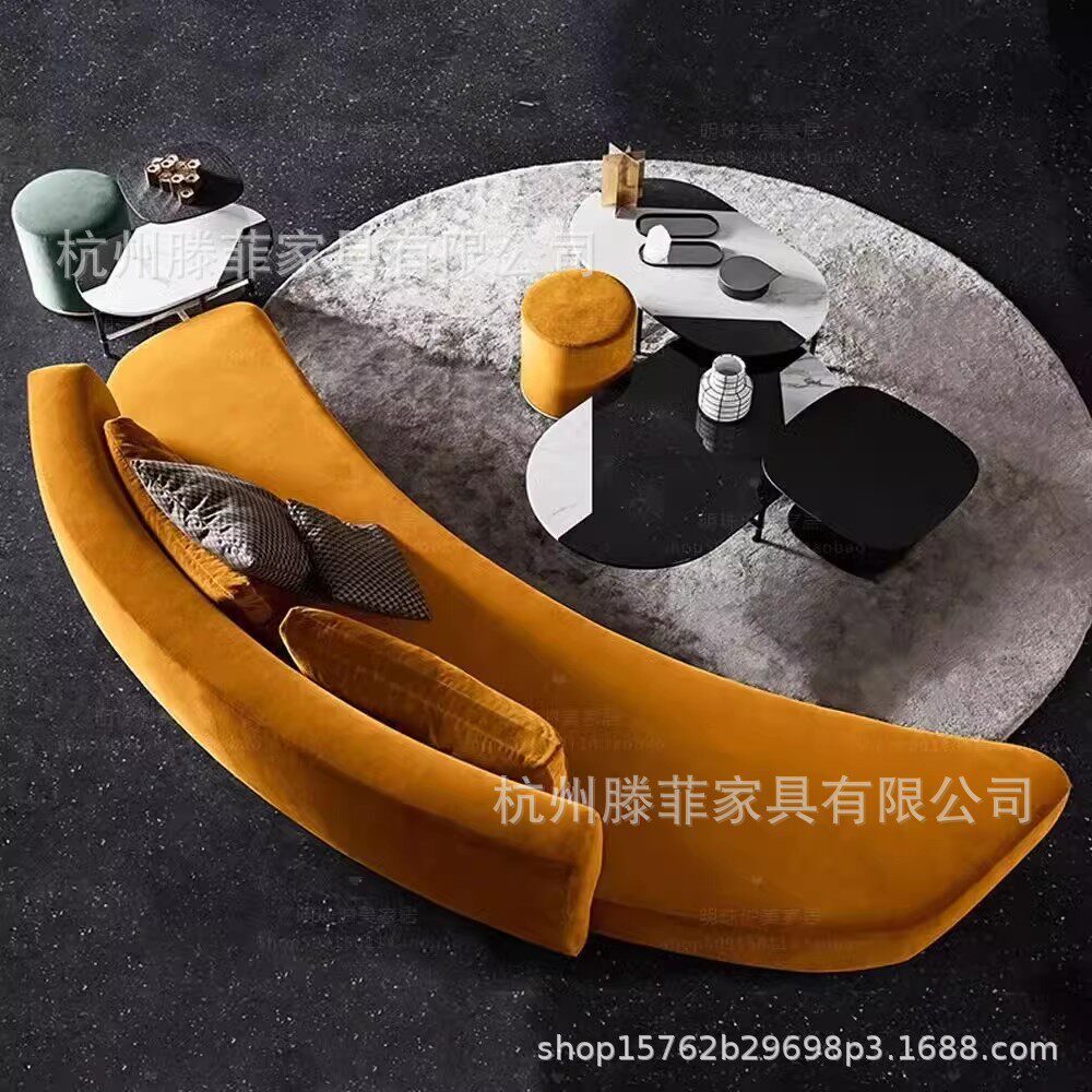异形沙发弧形沙发科技馆沙发服装店沙发售楼部沙发别墅区沙发弧形
