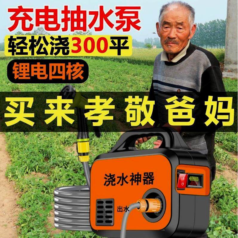 德国进口抽水泵小型充电式菜地浇水机淋浇菜神器浇地家用锂电抽水