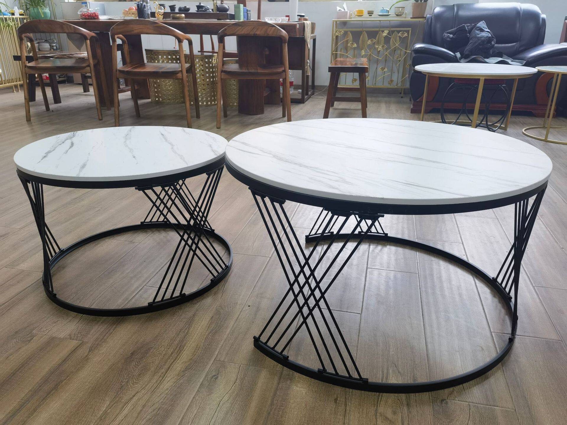 新品北欧现代简约拆装铁艺茶几客餐厅高档酒店家居轻奢装饰茶桌