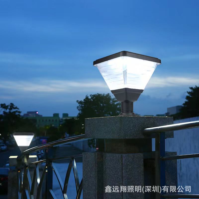 太阳能户外防水庭院柱头灯