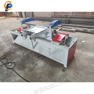 多段断料切割锯 方木托盘下料修边锯 台式液压45度双端齐头锯