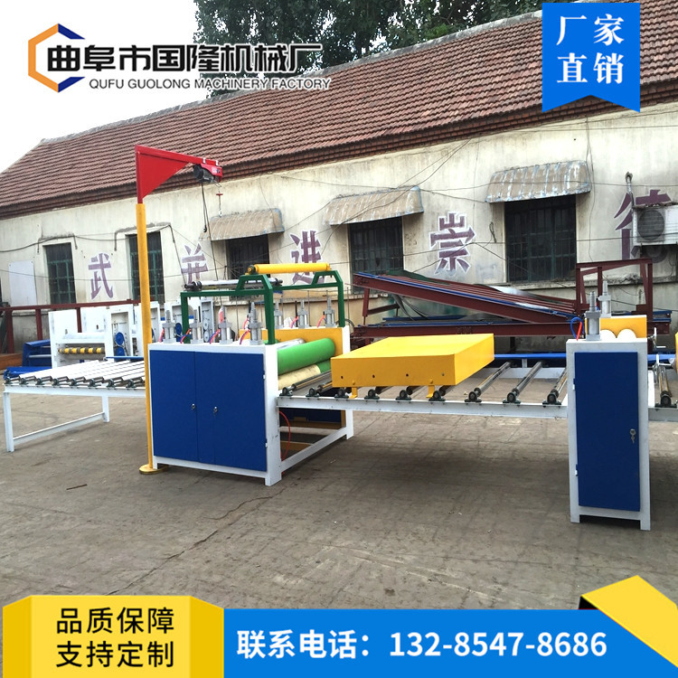 PVC发泡大板贴面机 竹炭纤维木饰面板贴纸机 冰火板贴面机