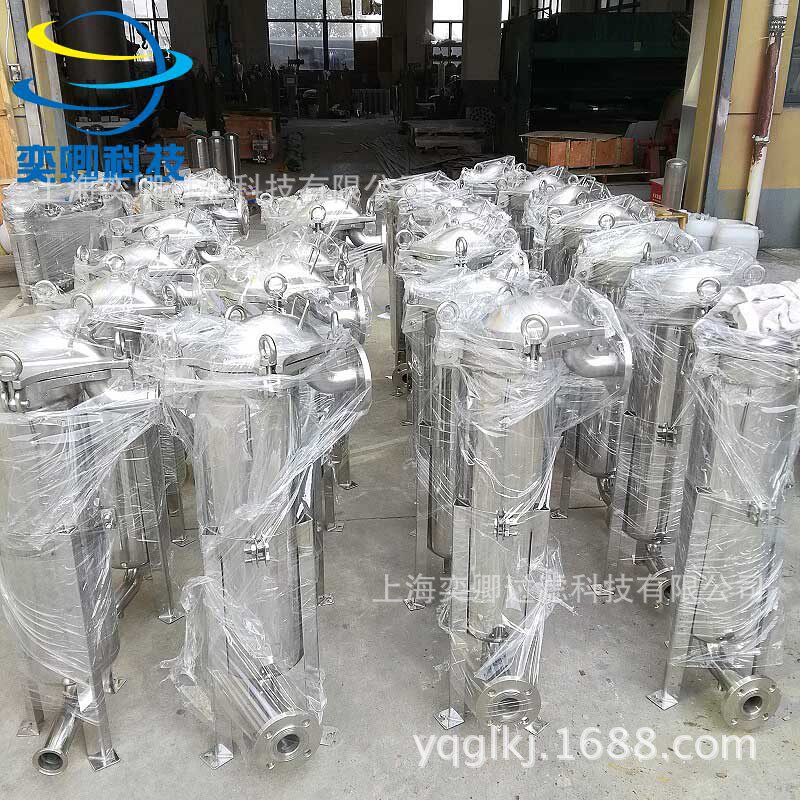 供应顶入式单袋过滤器不锈钢龟背袋式过滤器2号电解抛光顶入