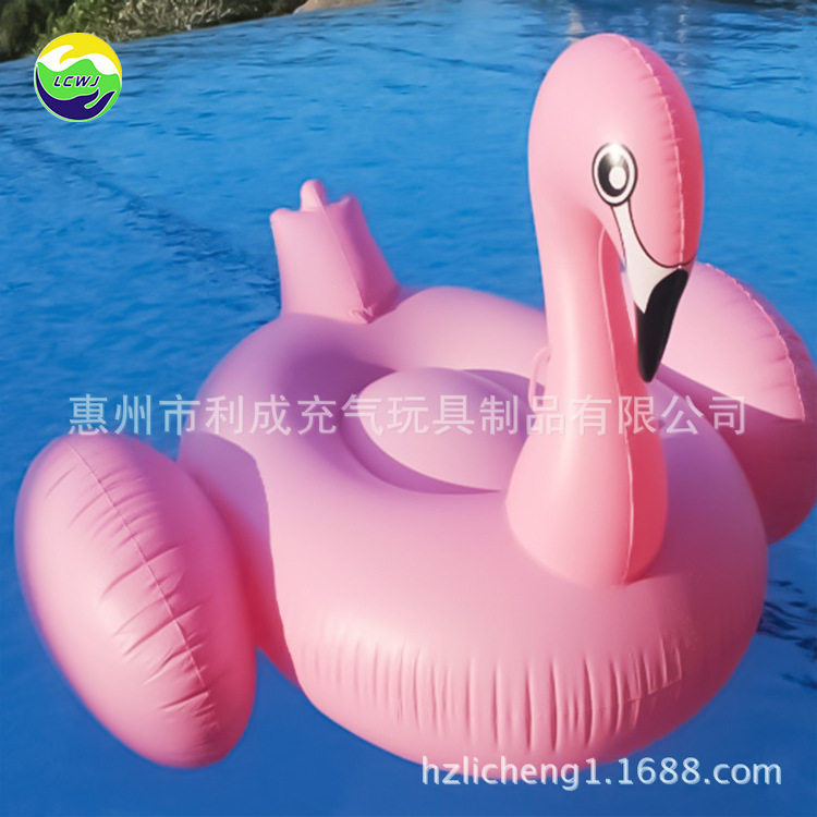 工厂现货供应充气火烈鸟浮排玫瑰金火烈鸟浮排水上浮排