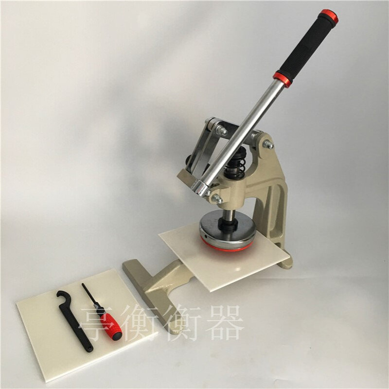 切割布料纸张厚度1-10mm下压式手压取样器直径11.3cm圆形割布刀