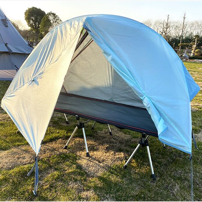 现货批发户外离地帐轻量化易携带行军床帐篷遮阳棚