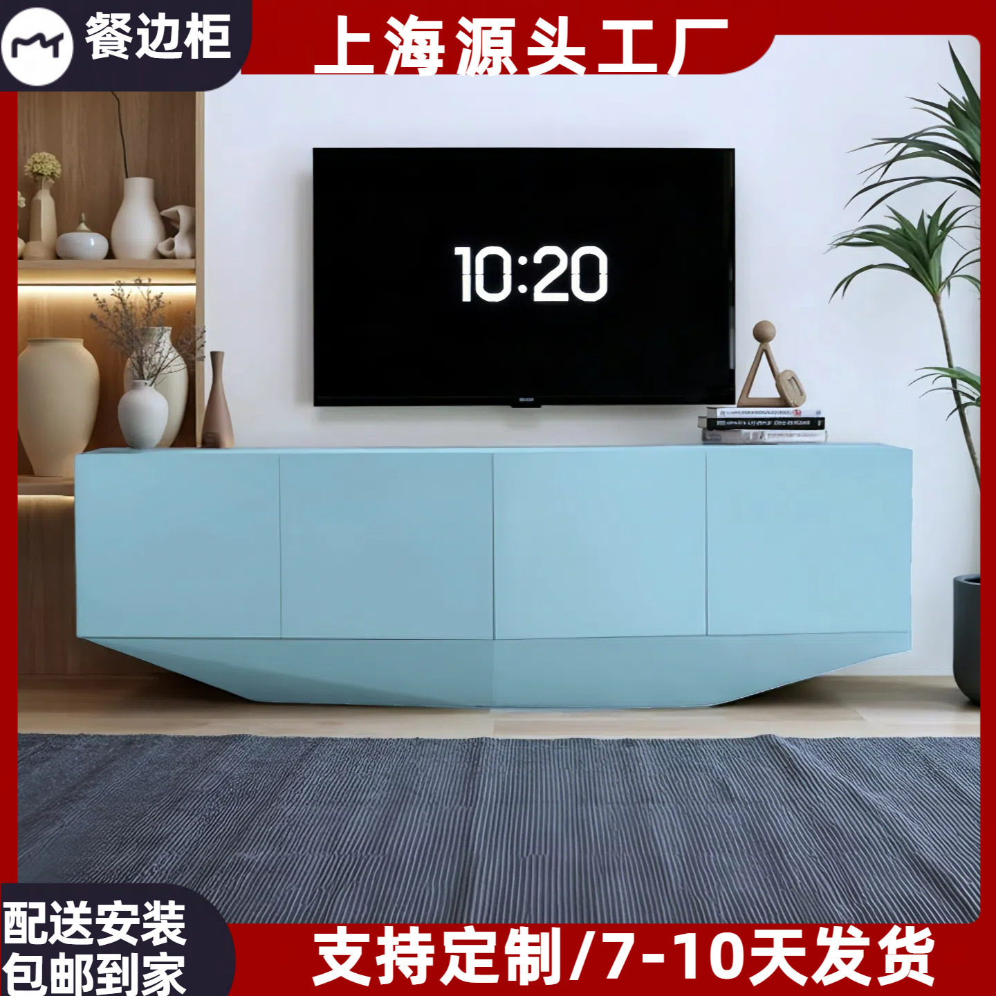钢琴烤漆餐边柜现代简约客厅玄关柜储物柜家用多功能收纳柜茶水柜