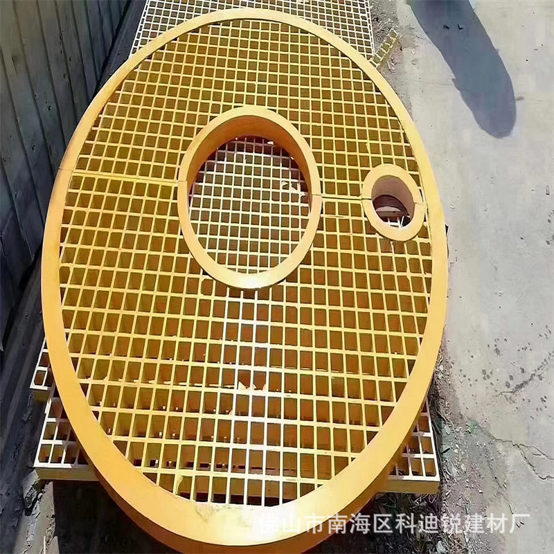玻璃钢格栅盖板洗车房地网排水板防滑38#耐晒树篦子养殖场盖板