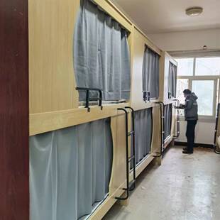 森格拆装组合钢木结构双层床宿舍上下铺铁艺收纳架多功能储物家具