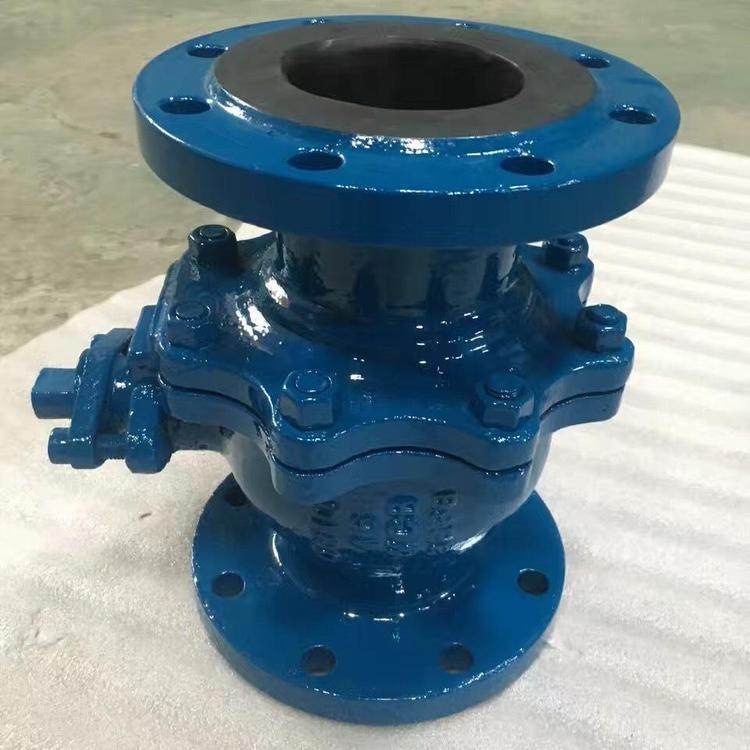 Q41F46法兰全衬胶半衬胶衬氟衬po衬氟球阀DN50 65 80 100