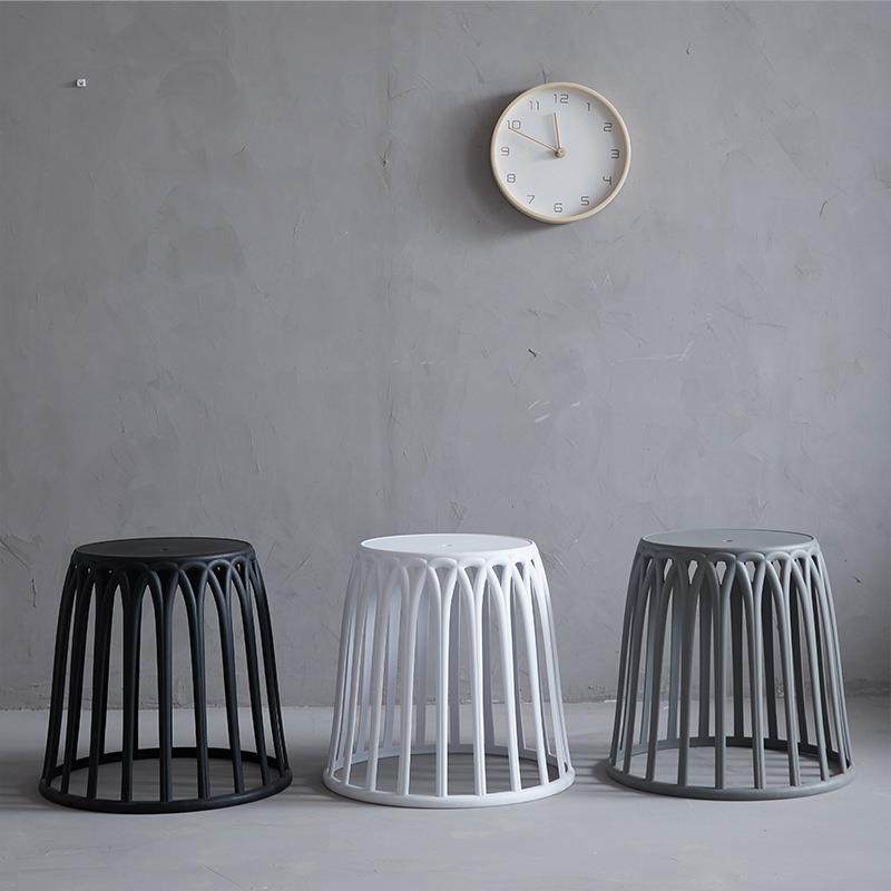 北欧圆形茶几简约现代家用创意客厅小户型塑料网红边几阳台小茶桌