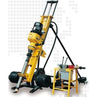 开山红五环潜空钻机HQD100A型红五环空压机潜空钻机