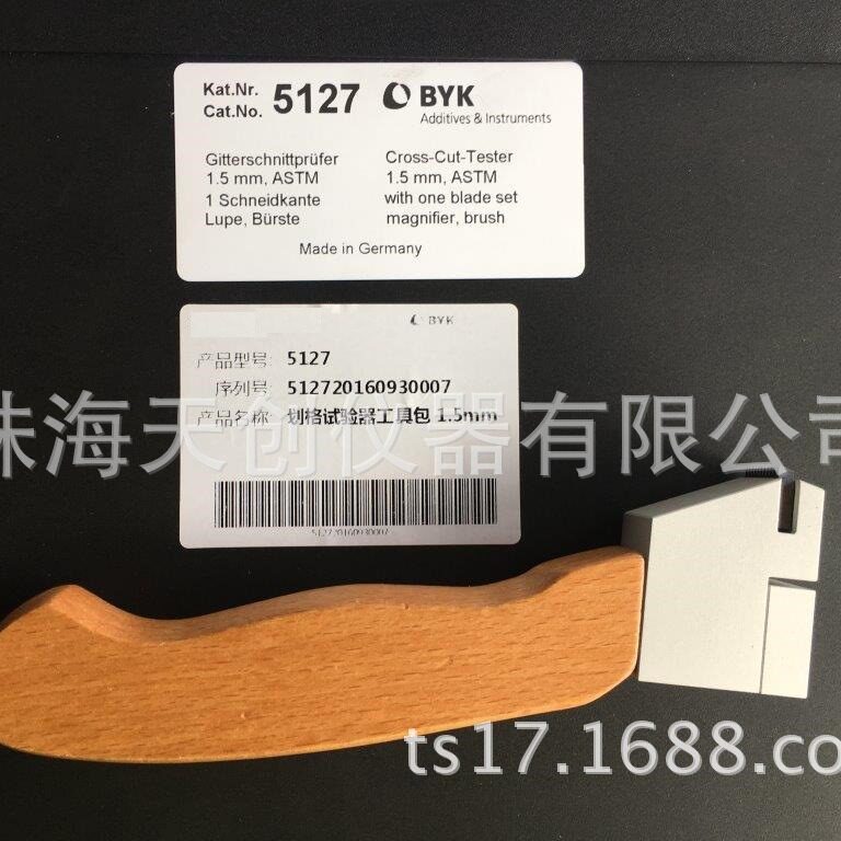ASTM划格刀附着力试验仪 德国BYK 5127划格器试验工具包11X1.5mm