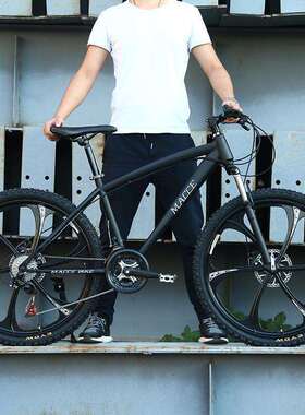 山地车自行车成人男女式变速单车双碟刹公路减震2426寸学生越野车