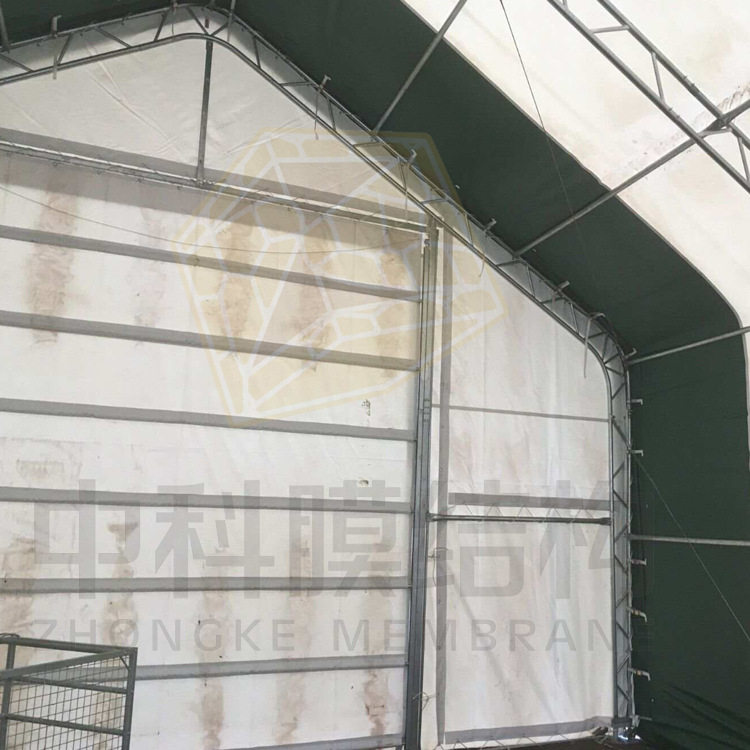 集装箱庇护所手动PVC绞线门简易安装仓储雨棚PVC折叠门加工