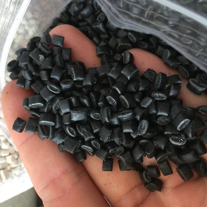 现货供应黑色纯PP再生颗粒 B28黑色PP颗粒