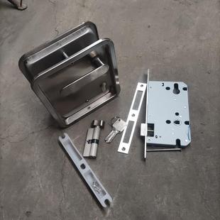 活动隔断墙移动屏风配件门中门不锈钢锁体芯钥匙分隔空间