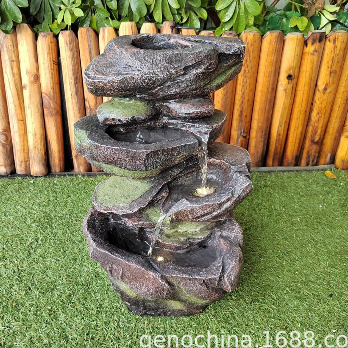 创意假山流水庭院阳台室内装饰田园花园设计流水摆件-5