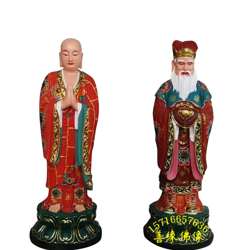 玻璃钢树脂塑像闵公道明雕像地藏菩萨塑像唐三藏塑像