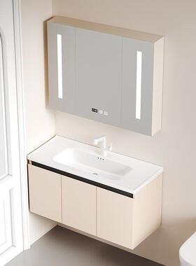 GZZ浴室柜Q2小户型40cm宽小空间卫生间智能镜柜组合家用洗漱台