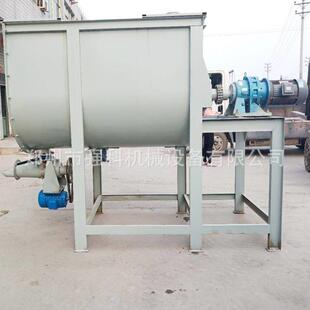 微机计量卧式干粉搅拌机硅藻泥拌料设备瓷砖胶掺和机强科机械
