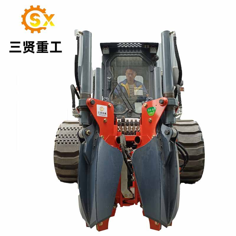 2024树木移植机带土球起树机SX-80四瓣式移树机苗木成活植保机械