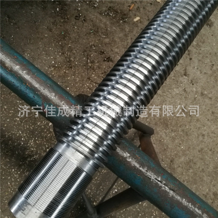 厂家直销大型机床梯形丝杆来图来样制作Tr80螺距10右旋传动调节杆