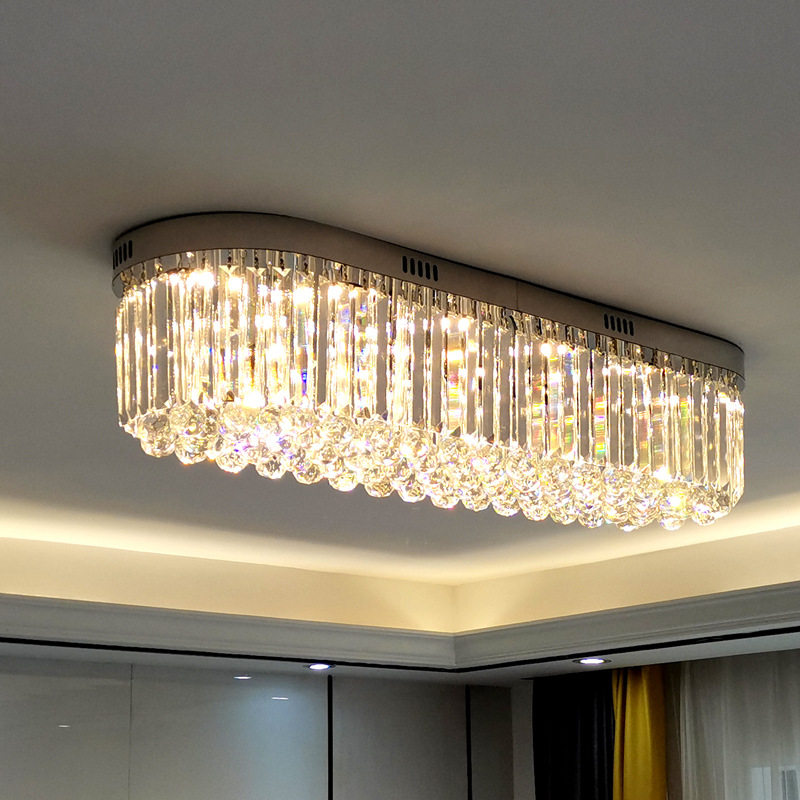 长方形走廊过道灯LED客厅餐厅入户水晶衣帽玄关门厅灯圆吸顶灯具