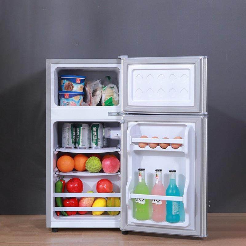 冰箱家用双门小型二人迷你冰柜冷冻冷藏宿舍租房节能其屋直冷现货