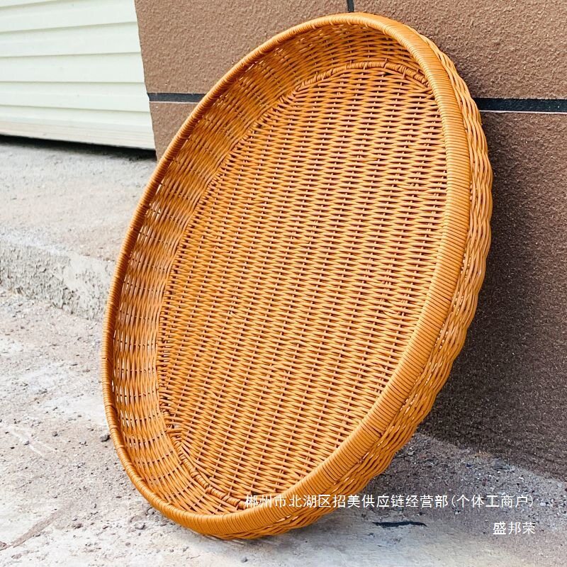厂家直销特大号圆形竹编晒筐
