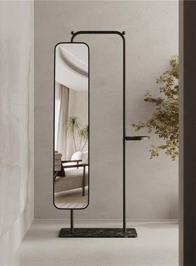 几何界世全身镜地镜厅客卧室AL-75534落家用高清旋转穿衣镜衣帽架